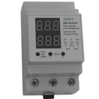 Реле напряжения (барьер) 63 А  ADECS adc-0110-63    DIN-рейка 